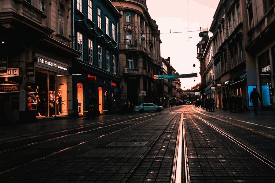 Street in Zagreb, Croatia